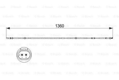 Сигнализатор, износ тормозных колодок BOSCH 1 987 473 518