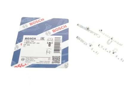 Монтажний к-кт гальм. колодок SEAT CORDOBA, IBIZA, TOLEDO, VW GOLF, PASSAT BOSCH 1 987 474 137