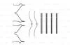 К-т установчий передн. гальм. колодок MAZDA 323 BOSCH 1 987 474 305 (фото 1)
