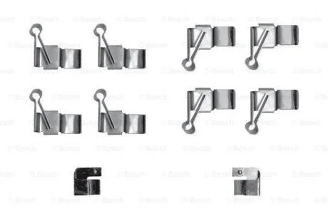 TOYOTA К-т установчий передн. гальм. колодок HIACE IV 2.5 D-4D 4WD (KLH18) 01-06 BOSCH 1 987 474 379