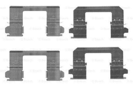 Установчий к-кт. гальм. колод. NISSAN QASHQAI 07- BOSCH 1 987 474 461
