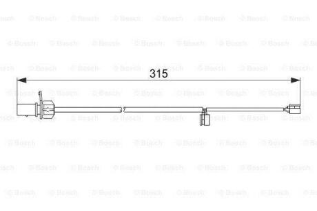 Датчик зношування дискових колодок задній BOSCH 1 987 474 518