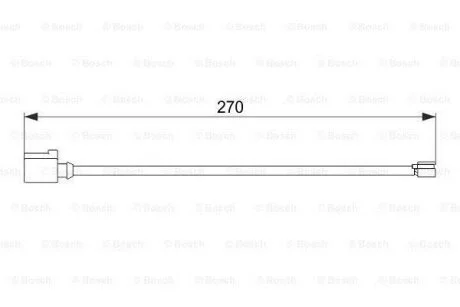 Сигнализатор, износ тормозных колодок BOSCH 1 987 474 564