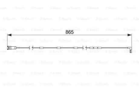 Датчик зношування диск.кол.перед BOSCH 1 987 474 586