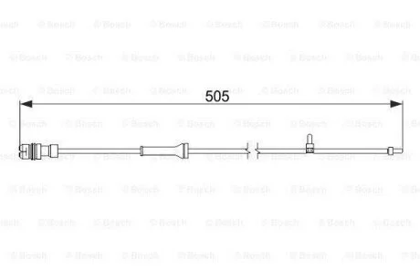 Сигнализатор, износ тормозных колодок BOSCH 1 987 474 592