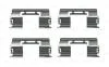 CHEVROLET установчий к-кт. гальм. колод. AVEO 1.2, CRUZE 1.4 13-, FORD TRANSIT CONNECT 1.6 TDCi, OPEL ASTRA J 1.4 09-15 BOSCH 1 987 474 746 (фото 1)