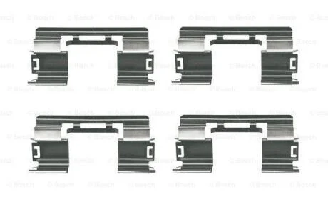 CHEVROLET установчий к-кт. гальм. колод. AVEO 1.2, CRUZE 1.4 13-, FORD TRANSIT CONNECT 1.6 TDCi, OPEL ASTRA J 1.4 09-15 BOSCH 1 987 474 746