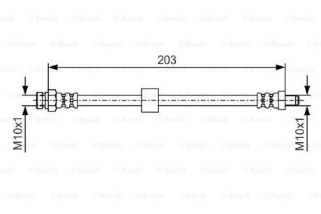 Шланг гальмівний DODJE Caliber BOSCH 1 987 476 035