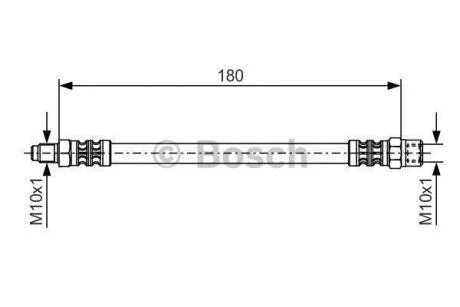AUDI шланг гальмівний задн. A6 95- BOSCH 1 987 476 302