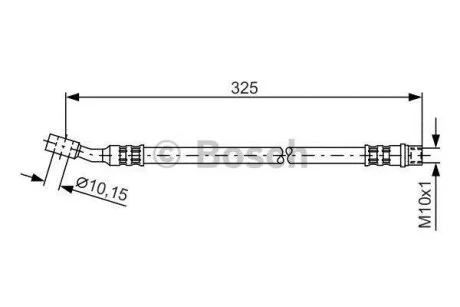 Гальмівний шланг/Opel-meriva a 1.4-1.8/1.3cdti/1.7cdti BOSCH 1 987 476 394