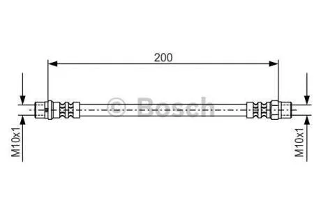 BMW шланг гальмівний задн. внутрішній. E36 BOSCH 1 987 476 403