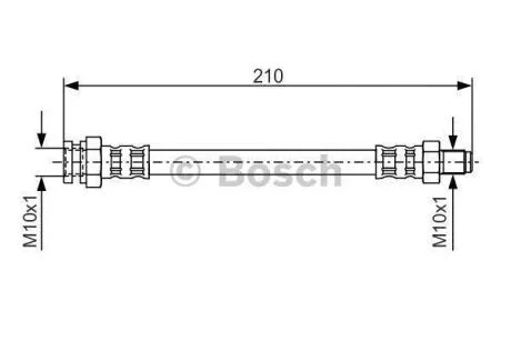 HYUNDAI шланг гальмівний задн. Pony -95 BOSCH 1 987 476 502