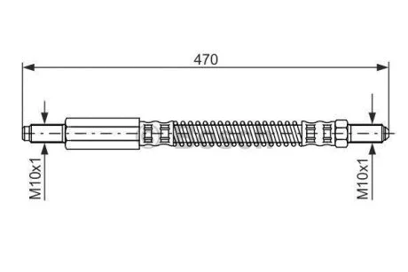 Шланг гальмівний BOSCH 1 987 476 595