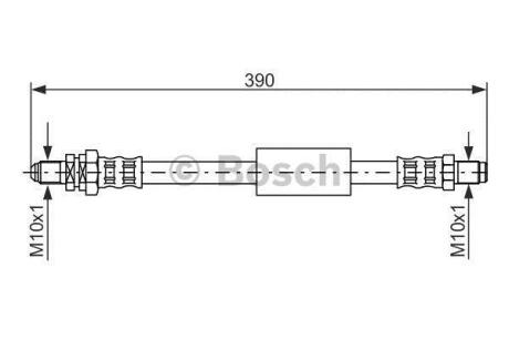 FORD шланг гальмівний задн.KA -08 BOSCH 1 987 476 840
