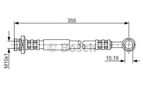 Шланг гальм. задн. пр. SUZUKI Jimny 98- BOSCH 1 987 476 933