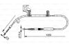 Гальмівний трос 1958mm AUDI A6 \'\'RL \'\'97-04 BOSCH 1 987 477 603 (фото 1)