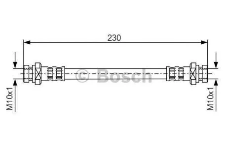 MITSUBISHI шланг гальмівний задн. Carisma -06 BOSCH 1 987 481 111