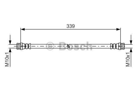 MITSUBISHI шланг гальм. задн. L200 -07 BOSCH 1 987 481 578