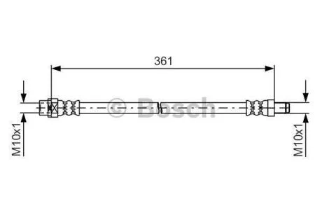 BMW шланг гальм.задній MINI 10- BOSCH 1 987 481 600