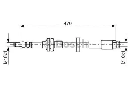 Гальмівний шланг BOSCH 1 987 481 672