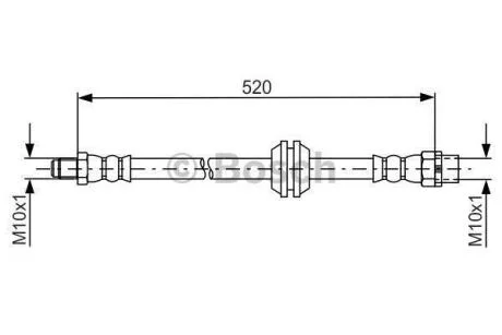Гальмівний шланг MINI Countryman \'\'F \'\'1,6-2,0 \'\'10>> BOSCH 1 987 481 680