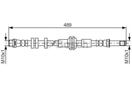 Гальмівний шланг задн. A6, A7 10- BOSCH 1 987 481 691