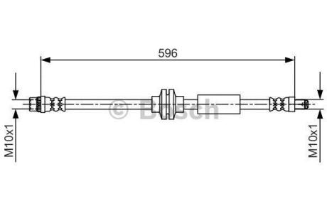 Гальмівний шланг RENAULT Master \'\'R \'\'10>> BOSCH 1 987 481 708
