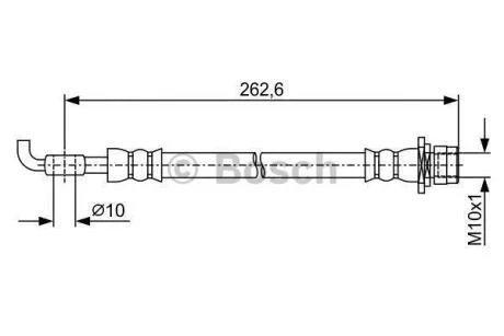 Шланг гальм. задн. TOYOTA Yaris 10- BOSCH 1 987 481 936