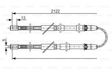 Трос приводу автомобільний BOSCH 1 987 482 010