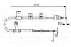 Гальмівний трос 1718mm HYUNDAI Matrix \'\'RR \'\'01-10 BOSCH 1 987 482 075 (фото 1)
