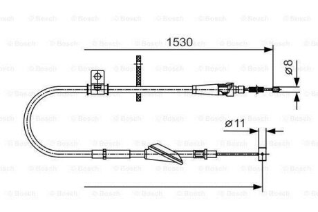 Трос приводу автомобільний BOSCH 1 987 482 136