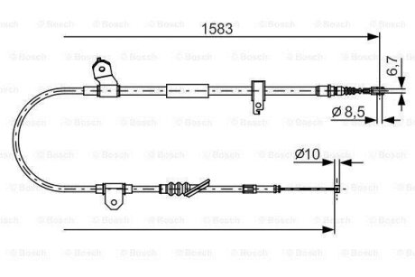 Трос приводу автомобільний BOSCH 1 987 482 296