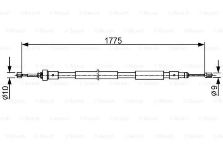 Трос зупиночних гальм BOSCH 1 987 482 407