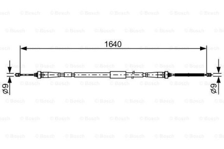 Трос зупиночних гальм BOSCH 1 987 482 638