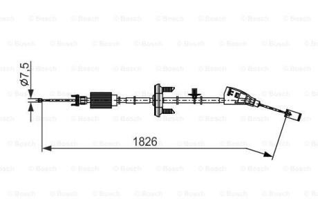 Трос гальма BOSCH 1 987 482 795