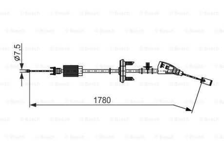 Трос зупиночних гальм BOSCH 1 987 482 796