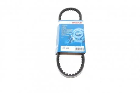 Клиновий ремінь (ширина 10, довжина 660) CHEVROLET SPARK/HATCHBACK CITROEN CX I DAEWOO MATIZ 0.8-2.4 09.74- BOSCH 1 987 947 788