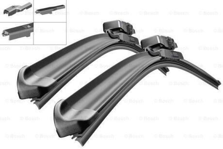 Комплект щіток склоочискника 650/380мм Fiat 500, Linea/ Ford Fiesta/ Peugeot 2008, 208, Partner BOSCH 3 397 007 561