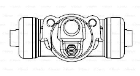 Гальмівний циліндр робочий BOSCH F 026 002 386