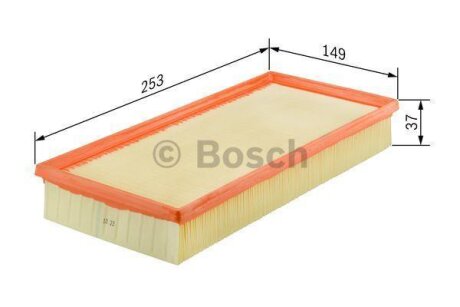 SUZUKI Фильтр воздуха Justy 1,3 03-, Ignis 1,3-1,5 03- BOSCH F 026 400 045