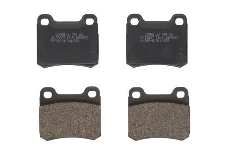 Колодки гальмівні дискові, комплект BRECK 20687 00 704 00