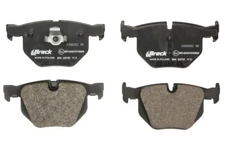Гальмівні колодки, дискові BRECK 23732 00 554 00
