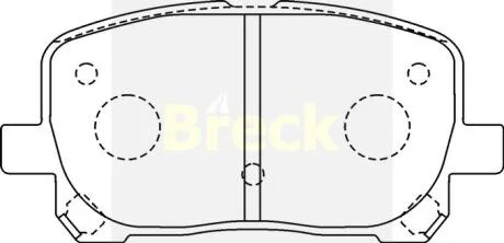 Гальмівні колодки, дискові BRECK 23836 00 701 00