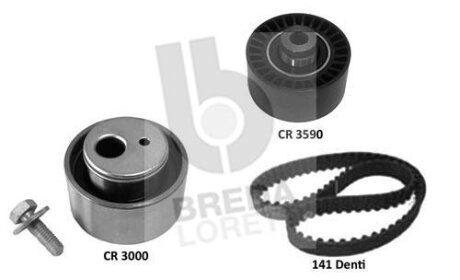 Комплект ГРМ PEUGEOT 307 01-11, 206 98-12, Partner 96-08, Expert 95-07, 607 99-10, 406 97-04, CITROEN Berlingo 96-08, Jumpy 07-16, Jumpy 95-07, Xsara 00-06, Xsara Picasso 99-10 BREDA LORETT KCD0746