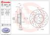 Диск тормозной SUBARU FORESTER/IMPREZA/OUTBACK/LEGACY 97- перед.вент. (С ПЕРФОРАЦИЕЙ) BREMBO 09.5674.2X (фото 1)