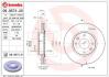 Диск тормозной HYUN/KIA ELANTRA/MAGENTIS 01- 1.6-2.7/1.6-2.0 DIESEL перед. D=280 BREMBO 09.9574.21 (фото 1)