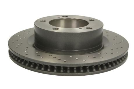 Диск тормозной TOYOTA/LEXUS LAND CRUISE/LX570 08- (С ПЕРФОРАЦИЕЙ) перед.вент. D=340 BREMBO 09.A966.1X