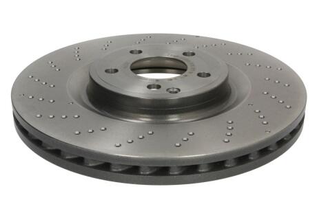 Диск тормозной MB C218 11- перед.вент.(с перфорацией) D=344 BREMBO 09.B855.51