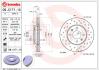 Диск тормозной HYUNDAI/KIA SOLARIS/RIO 11- передн.256мм.вент.(С ПЕРФОРАЦИЕЙ) BREMBO 09.C171.1X (фото 1)
