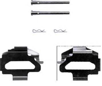 Монтажний компл.,гальм.колодки BREMBO A02231